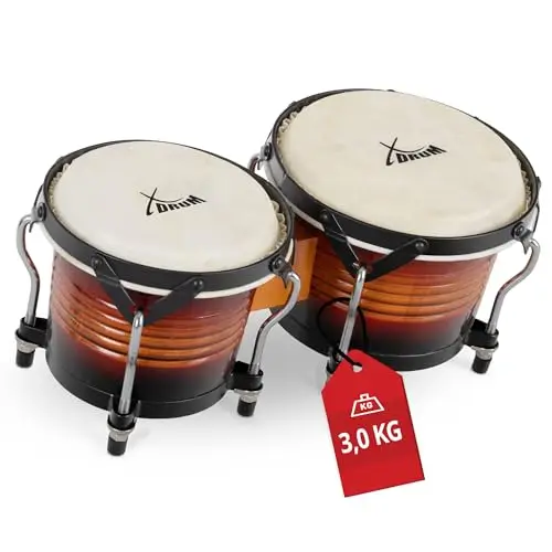xdrum bongos pro vintage sunburst
