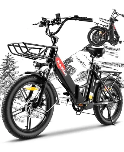 E-Bike klapprad 20 Zoll Elektrofahrrad Pedelec Cityräder Faltrad für Erwachsene 150kg Belastung 36V 20,8Ah Doppelakku 45-90km Reichweite 250W Motor 7-Gang LCD Display