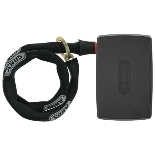 ABUS Alarmbox 2.0 - Mobile Alarmanlage mit Anschlussmöglichkeit für Ketten & Kabel - sichert Fahrräder, Kinderwagen, E-Scooter - intelligenter 100 dB Alarm - Schwarz