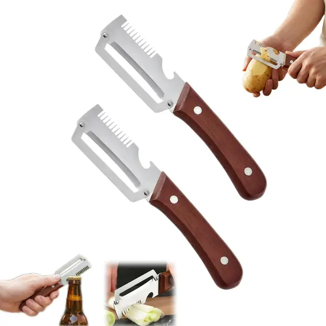 3-in-1 gemüseschäler set 2 stück