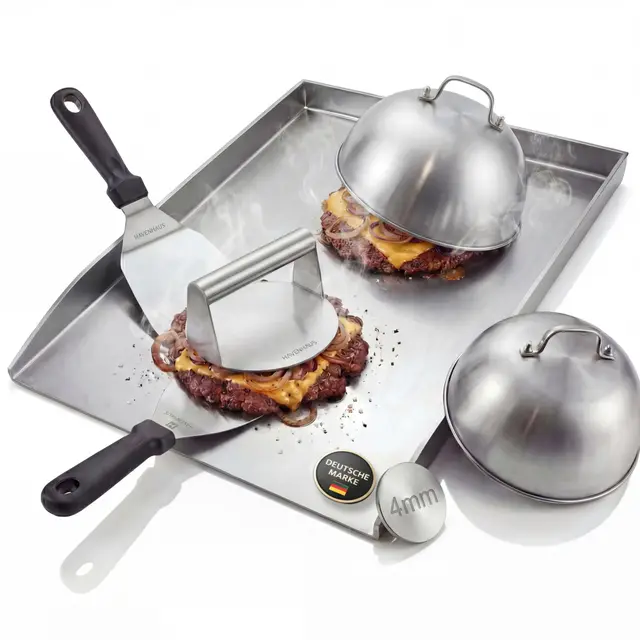havenhaus grillplatte edelstahl 40x30cm