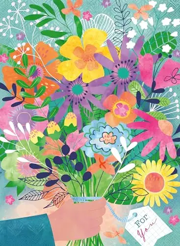 Ravensburger Puzzle 12001795 - Blumen für Dich - wunderschöner Blumenstrauß aus 500 Puzzleteilen, für Erwachsene und Kinder ab 12 Jahren