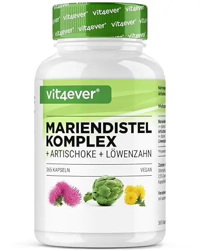 Vit4ever Mariendistel Artischocken Löwenzahn