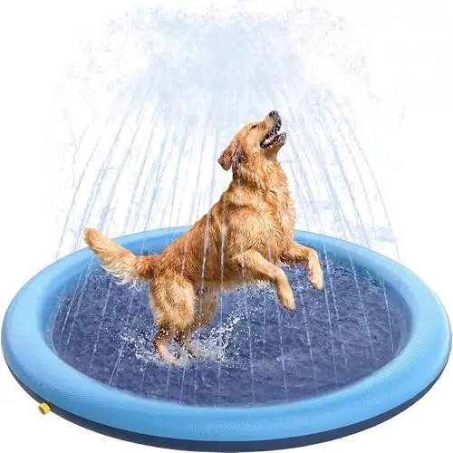 CNMTCCO Hundepool Faltbar 100 cm Blau