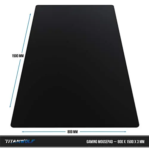 Titanwolf XXXL Mauspad 150x80 cm Schreibtischunterlage