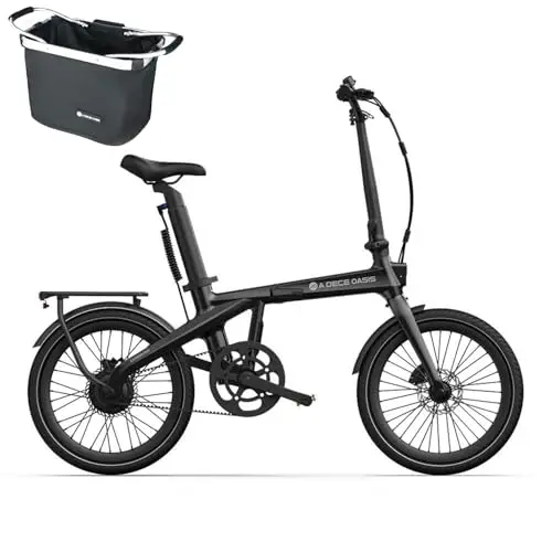 A Dece Oasis ADO E-Bike Air Carbon Pro Elektrofahrrad, ebike Damen/ebike Herren,Faltrad,klapprad, Riemenantrieb, IPS LCD Display,ADO APP+NFC,BAFANG Motor 250W