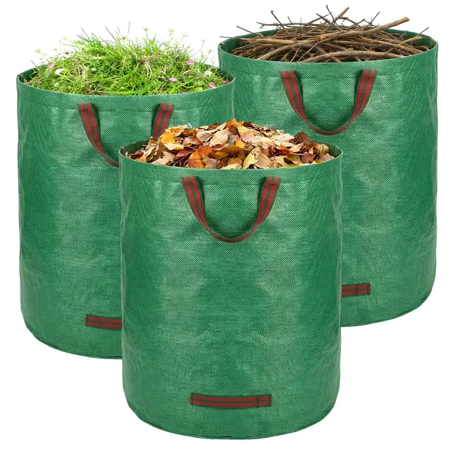 oragke gartensack 272l laubsack 3er-set