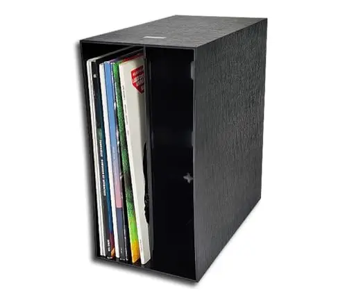 Protected LP Schallplatten Kunststoff Box schwarz