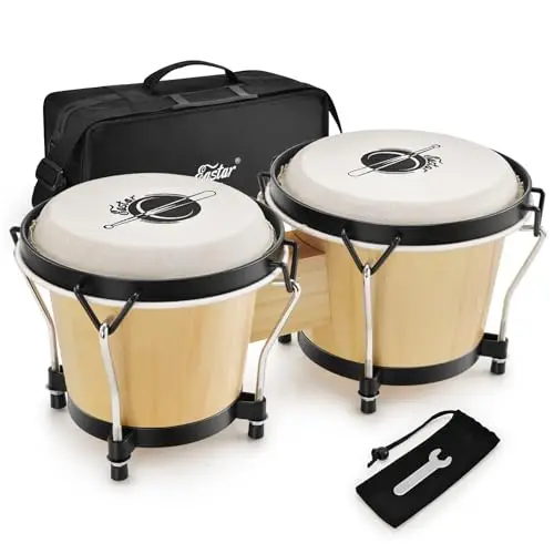 eastar ebo-1 bongo trommel 6 7 zoll holz