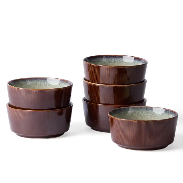 jiwoo müslischalen 6er-set keramik 850ml