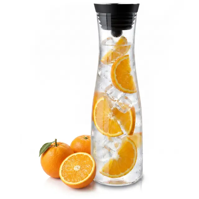arendo wasserkaraffe mit deckel 1700 ml