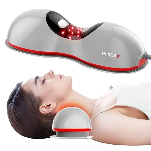 FliKEZE F-NeoNeck-Wave Nackenmassagegerät mit Wärme und Rotlicht