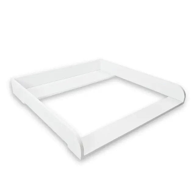 Puckdaddy – Wickelaufsatz Lasse kompatibel mit Hemnes Kommode u.Ä. – 80x80x10 cm aus Holz in Weiß – hochwertiger Wickeltischaufsatz inkl. Montagematerial zur Wandbefestigung - Holzstärke: 2cm