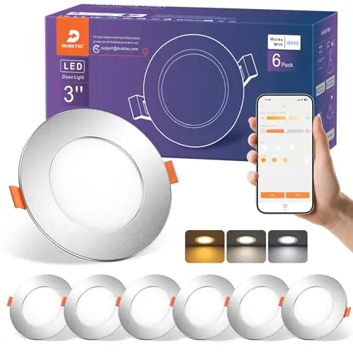 dusktec smart led einbaustrahler 6x