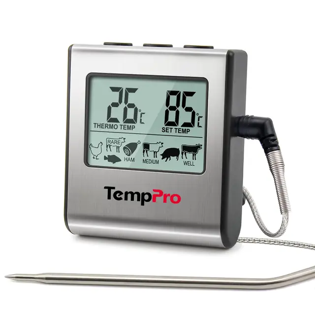 thermopro tp16 bratenthermometer mit