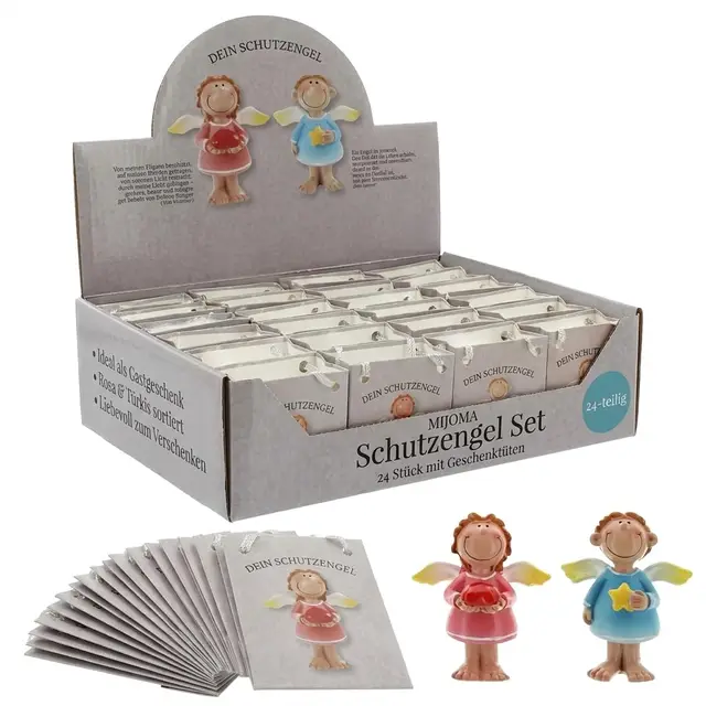 MIJOMA Schutzengel 24-tlg Set Herz Stern
