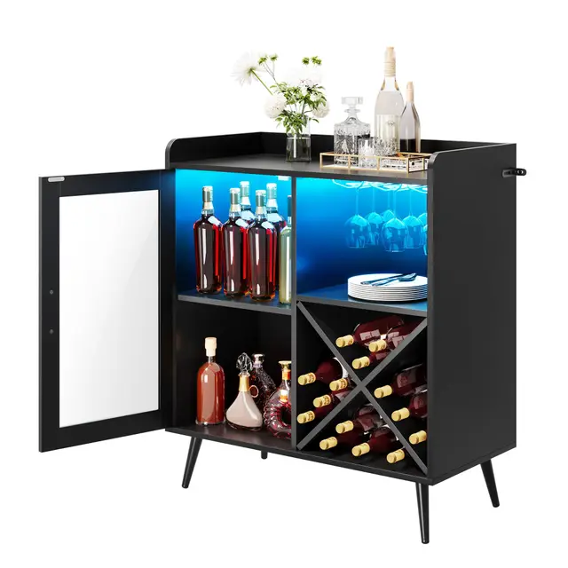 yitahome barschrank led 80x40x90 cm