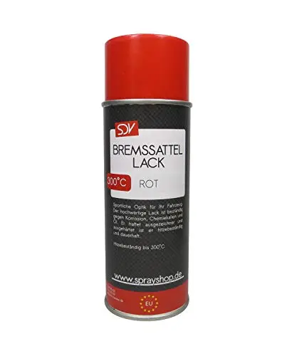 SDV Chemie Bremssattellack rot 1x 400ml hitzefest bis 300°C Bremssattelfarbe Tuning Styling