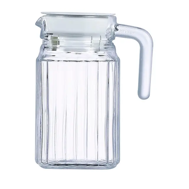 Luminarc ARC 75201 Quadro Krug, Kühlschrankkrug mit Deckel, 500ml, Glas, transparent, 1 Stück