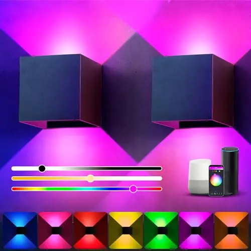 yunyoda smart rgb wandleuchte