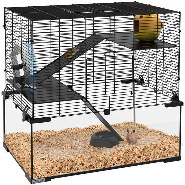 pawhut hamsterkaefig 3 ebenen