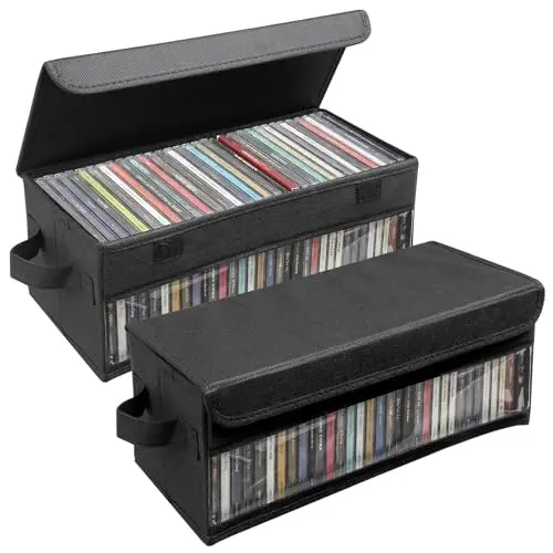 dntorx 2er cd aufbewahrungsbox