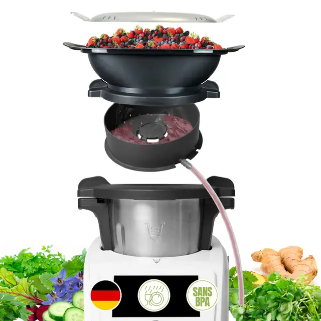 MixFino Dampfentsafter für Monsieur Cuisine Connect Smart Trend – Saftaufsatz