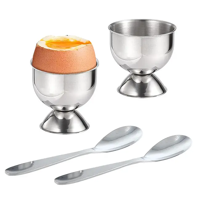 cosysparks eierbecher set edelstahl