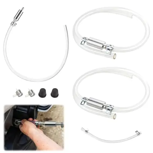 3 Sets Bremsenentlüftungsgerät Motorrad Bremsenentlüfter Bremsenentlüftungsschlauch Bremse Entlüften Motorrad Rückschlagventil Bremse Entlüften Geeignet Für Motorräder Und Autos Mit 2 Gummikappe
