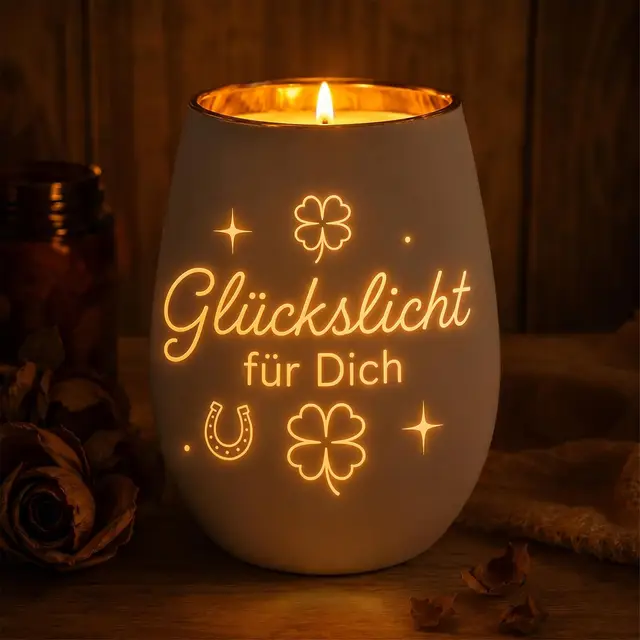 yjaubkjog glückslicht windlicht für dich