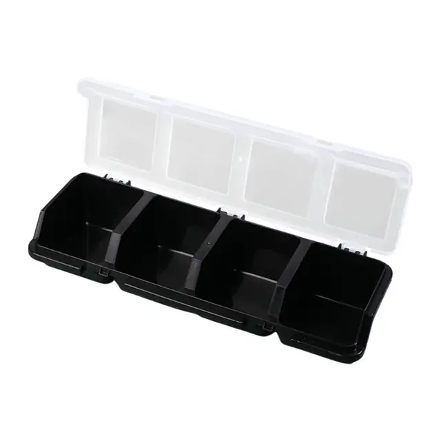 Aufbewahrungsbox für Kleinteile, Muttern und Schrauben – ideal für die übersichtliche Aufbewahrung. Diese Werkzeugbox für Heim und Werkstatt ist, Schwarz, 30.99 x 10.41 x 6.35 cm