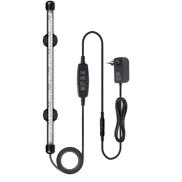 VARMHUS Aquarium LED-Leuchte 37 cm mit Timer und Dimmer