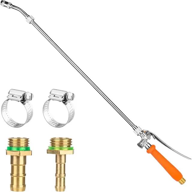 Sprühstab, Sprühlanze mit Düse, Verstellbarer Ersatz-Universal-Sprühstab, 3/8 Zoll & 1/4 Zoll Messing Barb Universal Sprühstab Ersatz, Hochdruckreiniger Sprühlanze Sprühstab für Gärten, Obstgärt