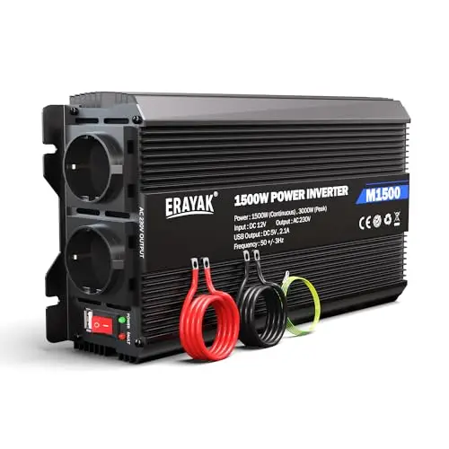 ERAYAK Classic1500 Wechselrichter 12V auf 230V