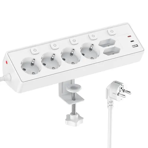 kemelo 6-fach steckdosenleiste usb pd