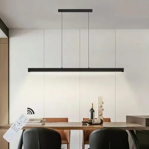 senfay led pendelleuchte 100cm dimmbar