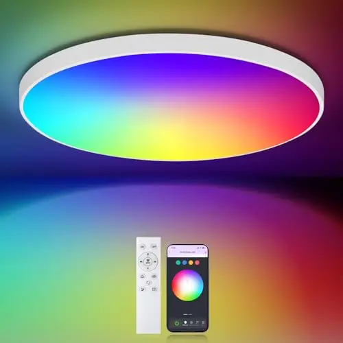 yesenlight rgb & cct deckenleuchte 24w