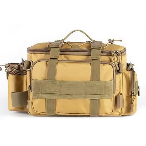 Croch Angelgerätetasche – Karpfentasche für Angler, wasserdichte Angeltasche mit Schultergurt, multifunktionale Aufbewahrungstasche für Outdoor-Angelausrüstung & Zubehör