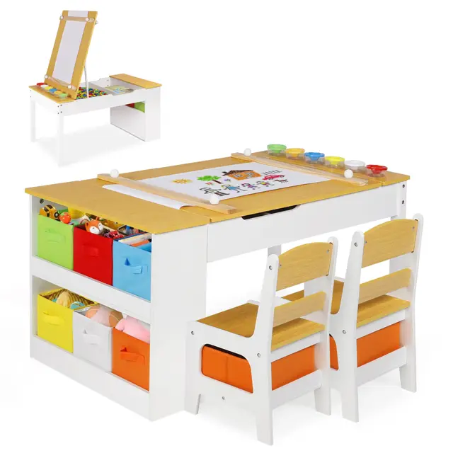 rocsomee kinder kunsttisch set 2 stühle