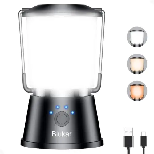 Blukar LED Campinglampe 2000L 360° wasserfest mit Haken