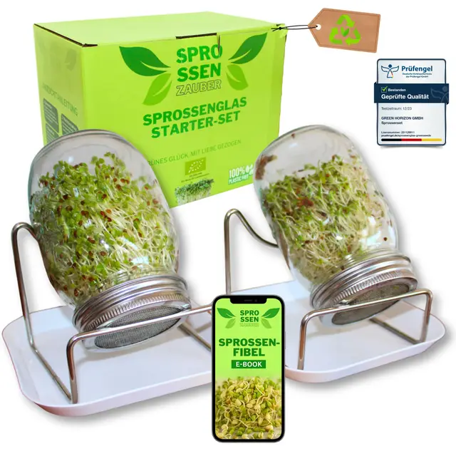 green seeds sprossenzauber 2er set 500ml