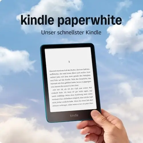Amazon Kindle Paperwhite (neueste Generation) – Unser schnellster Kindle, mit neuem 7-Zoll-Display und wochenlanger Akkulaufzeit – 16 GB – mit Werbung – jadegrün