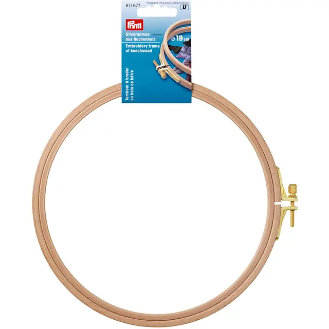 prym naturfarben buche stickrahmen