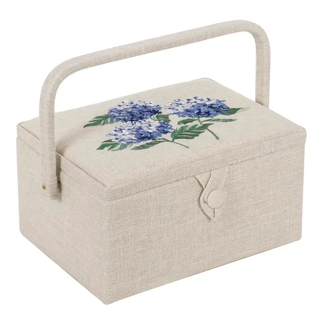 hobby gift nähkästchen mittel holz