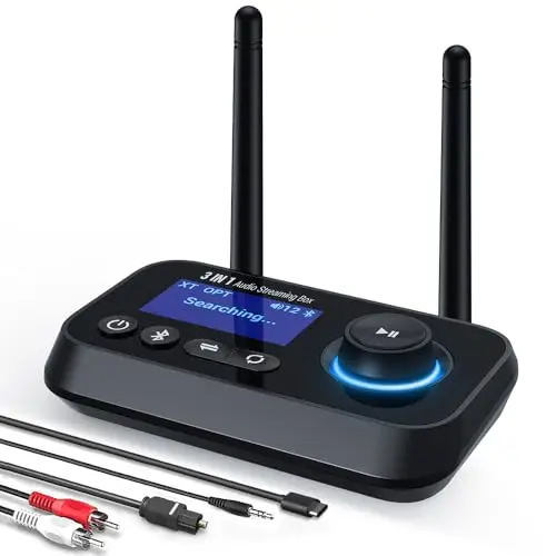 Ainostone Bluetooth 5.3 Audio Adapter 3-in-1 Sender Empfänger