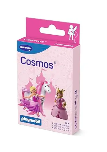 Cosmos® Playmobil Prinzessin Kinderpflaster | Mix aus 3 Größen | 12 Stück