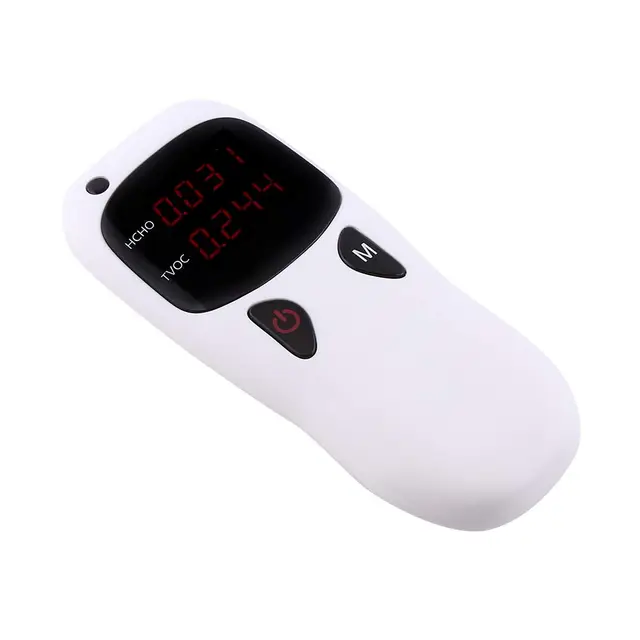 KIMISS Professioneller Digitaler Formaldehyd -Detektor - Kompakte HCHO & TVOC Air Quality Analyzer für die Heimnutzung, LED Display, Einfache Kalibrierung, Tragbares Design