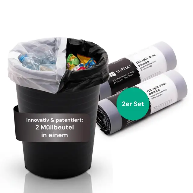 multibin doppelkammer muellbeutel