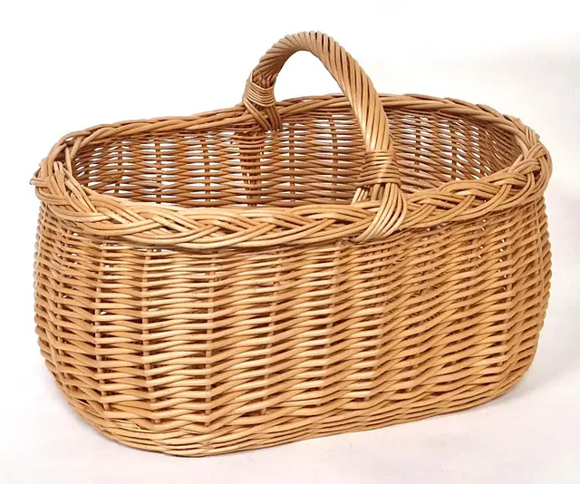 Tigana Einkaufskorb Pilzkorb aus Weide 44 x 30 cm Nr. 7010244-1F