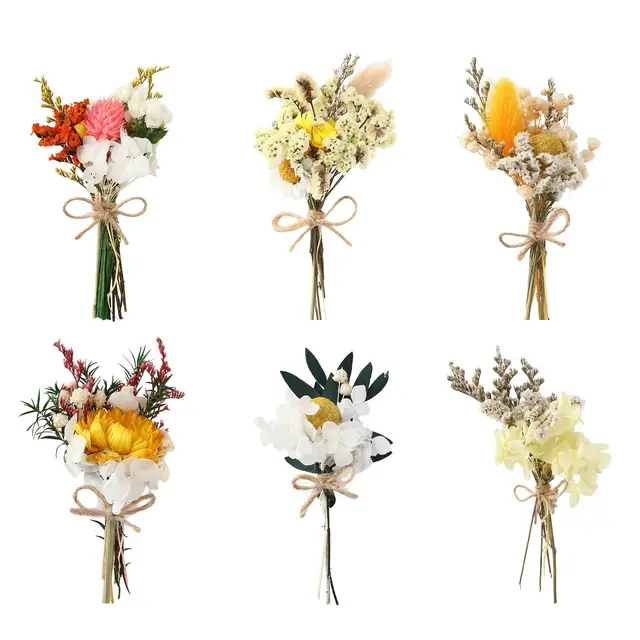 zavehony gelbe mini trockenblumen 6